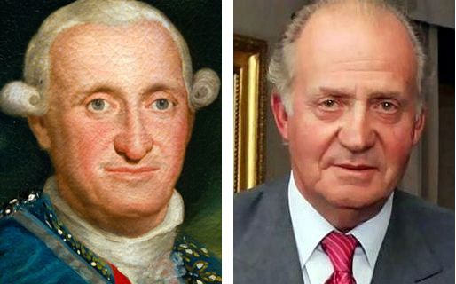 Carlos IV y Juan Carlos I