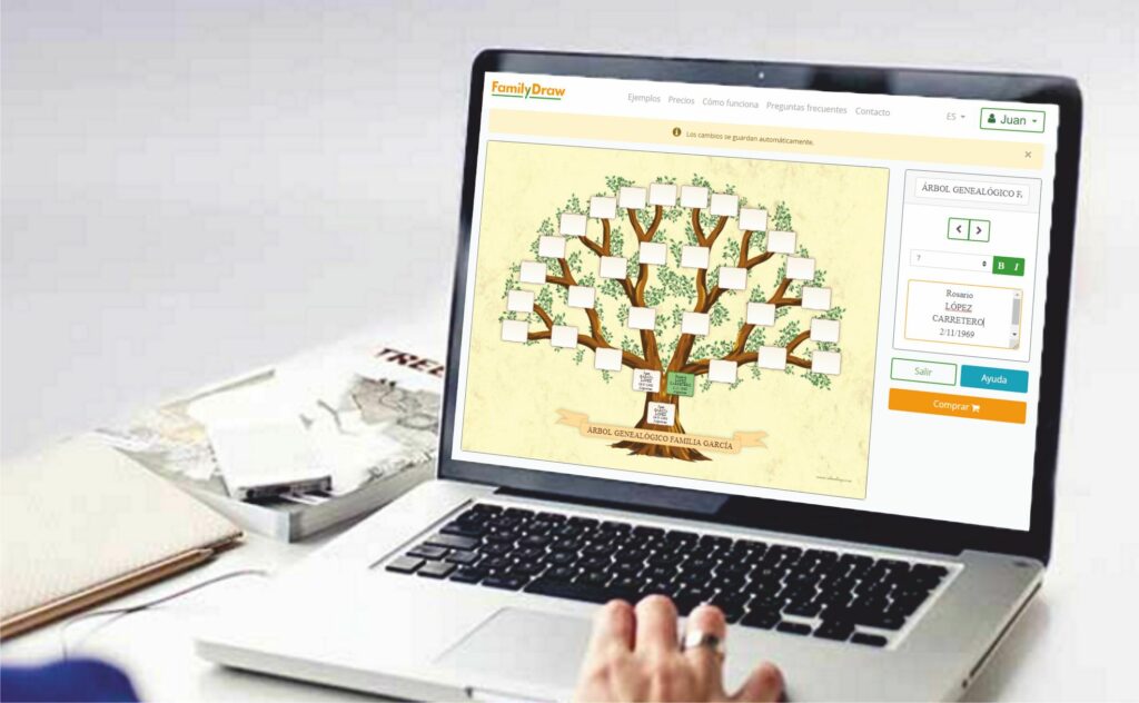 familydraw - impresión de árboles genealógicos