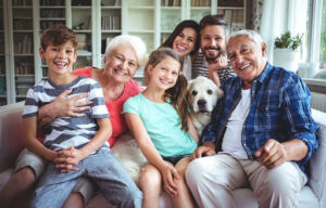 Familia con varias generaciones
