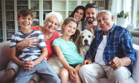 Familia con varias generaciones