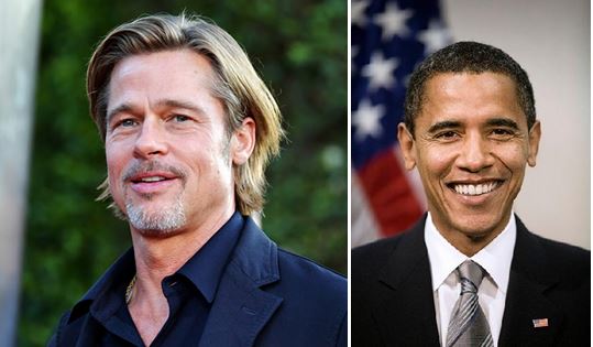 Brad Pitt es familiar de Barack Obama