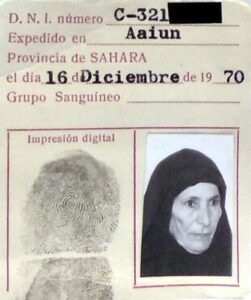 Ficha DNI mujer sáhara