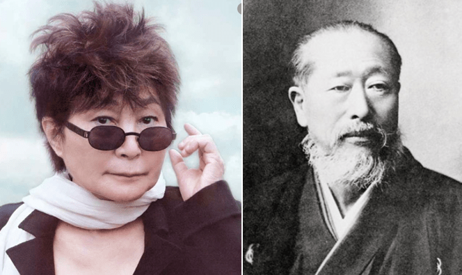 Zenjiro Yasuda y Yoko Ono