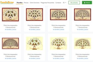 Plantillas de árbol genealógico FamilyDraw