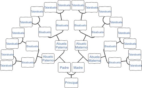 arbol genealogico en árbol