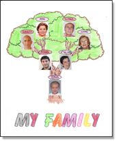 Family tree template for kids