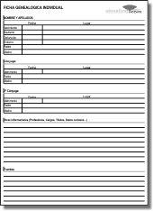 Genealogical record of an individual person