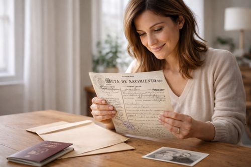 Gestión de partida de nacimiento y documentos genealógicos