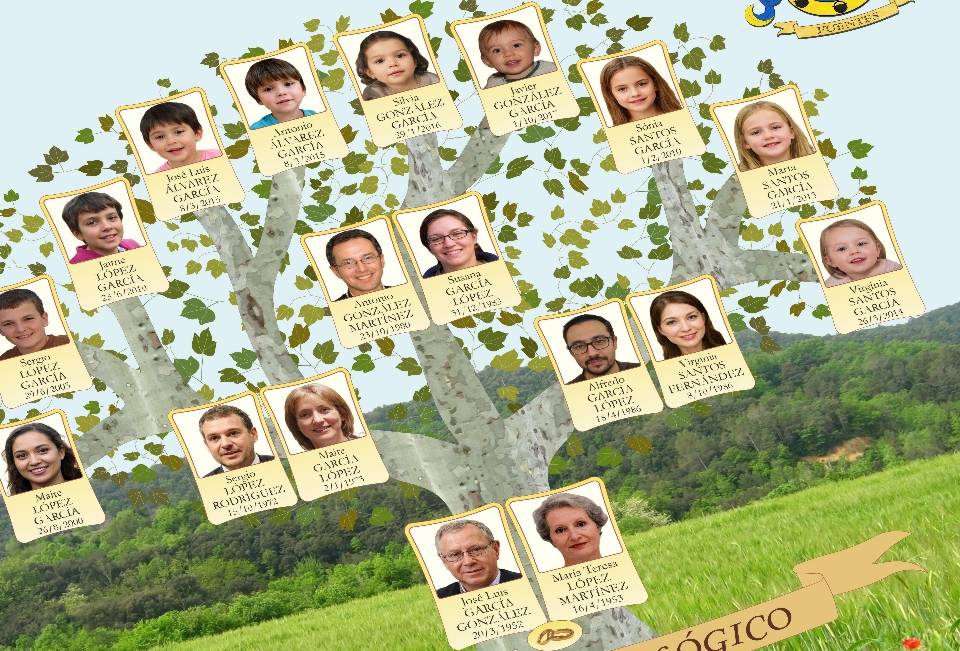 Diseño de árboles genealógicos personalizados